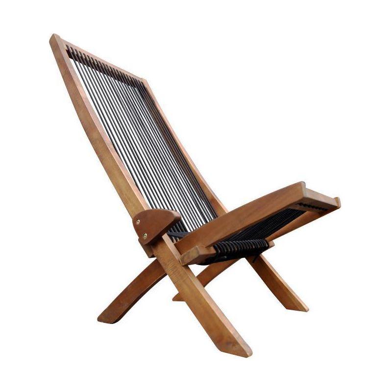 folding roping wood chair