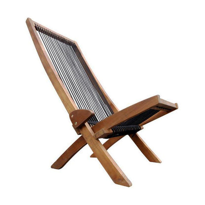 folding roping wood chair