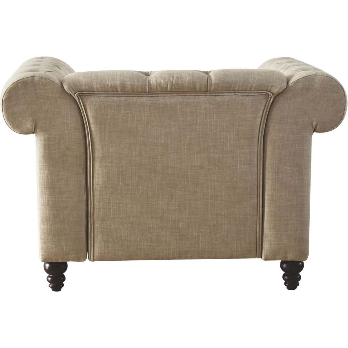 Aurelia Chair w/1 Pillow, Beige Linen