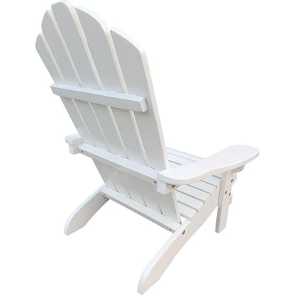 Outdoor or indoor Wood children Adirondack chair,white