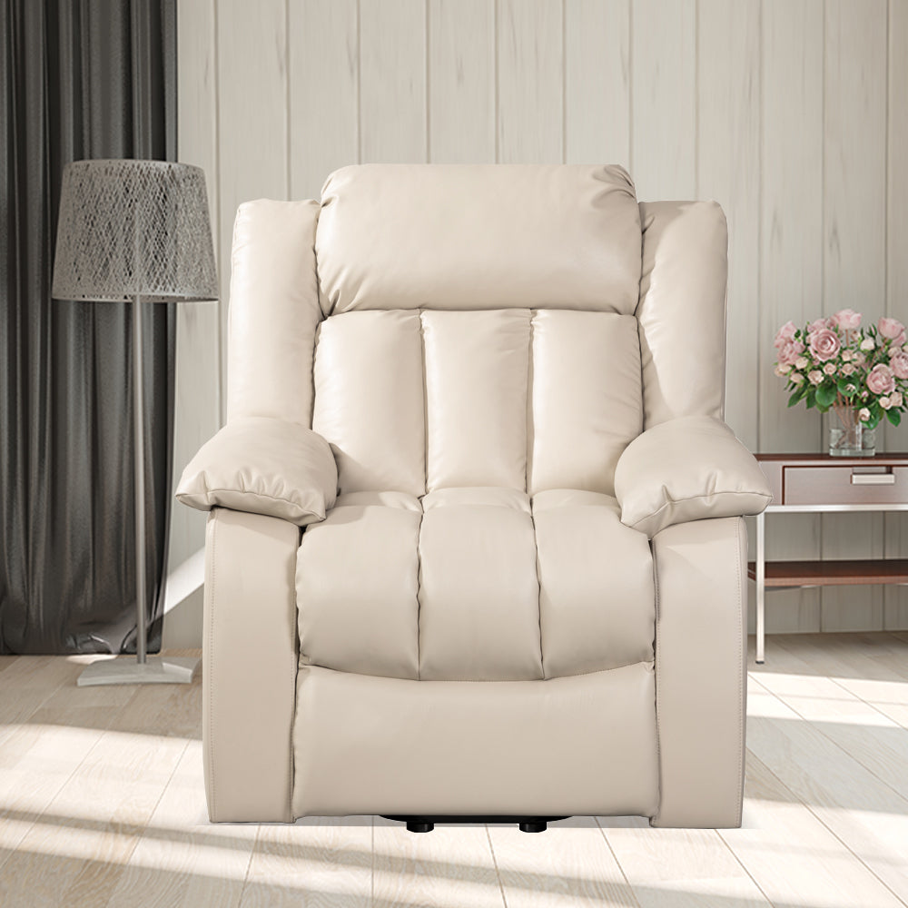 Lehboson Lift Chair Recliners, Electric Power Recliner Chair Sofa for Elderly, (Common, Beige)