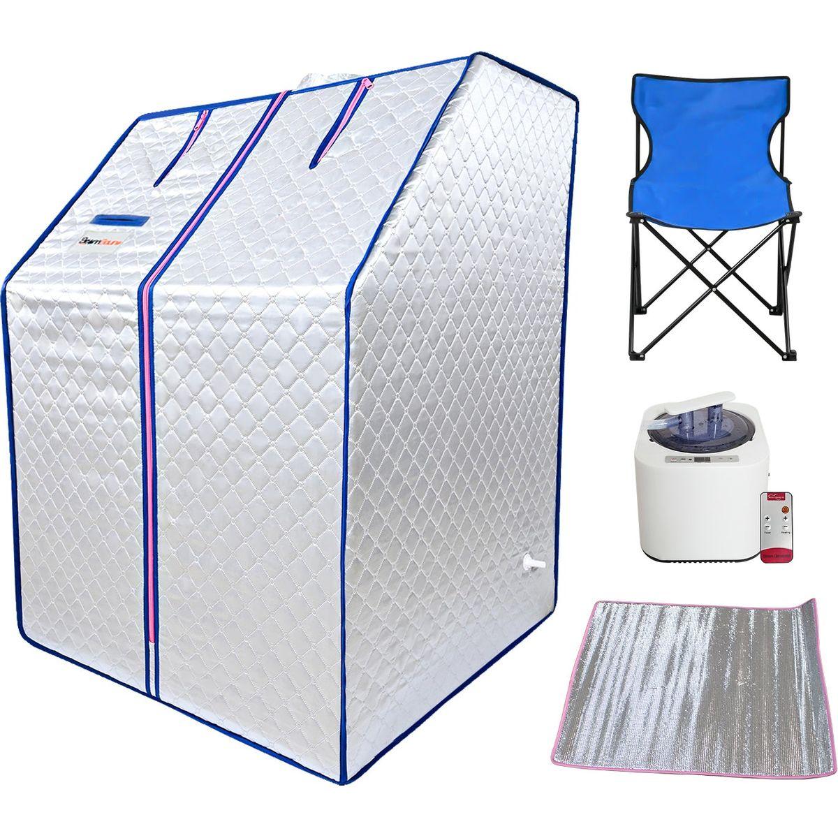 Sojourner Portable Sauna for Home - Steam Sauna Tent, Personal Sauna - Sauna Heater, Tent, Chair, Remote Included for Home Sauna - Enjoy Your Own Personal Spa