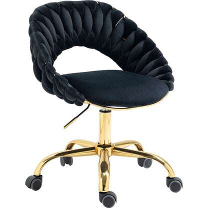 Computer Chair Office Chair Adjustable Swivel Chair Fabric Seat Home Study Chair