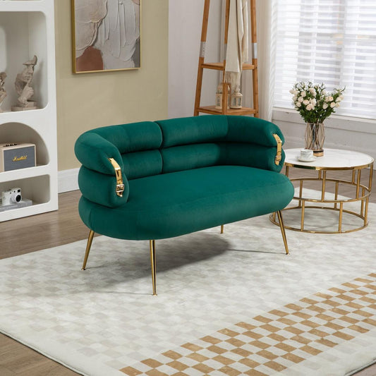 Accent Chair, leisure chair with Golden feet