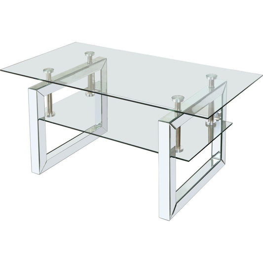 W 39.4" X D 19.7" X H 17.7" Transparent tempered glass coffee table, coffee table