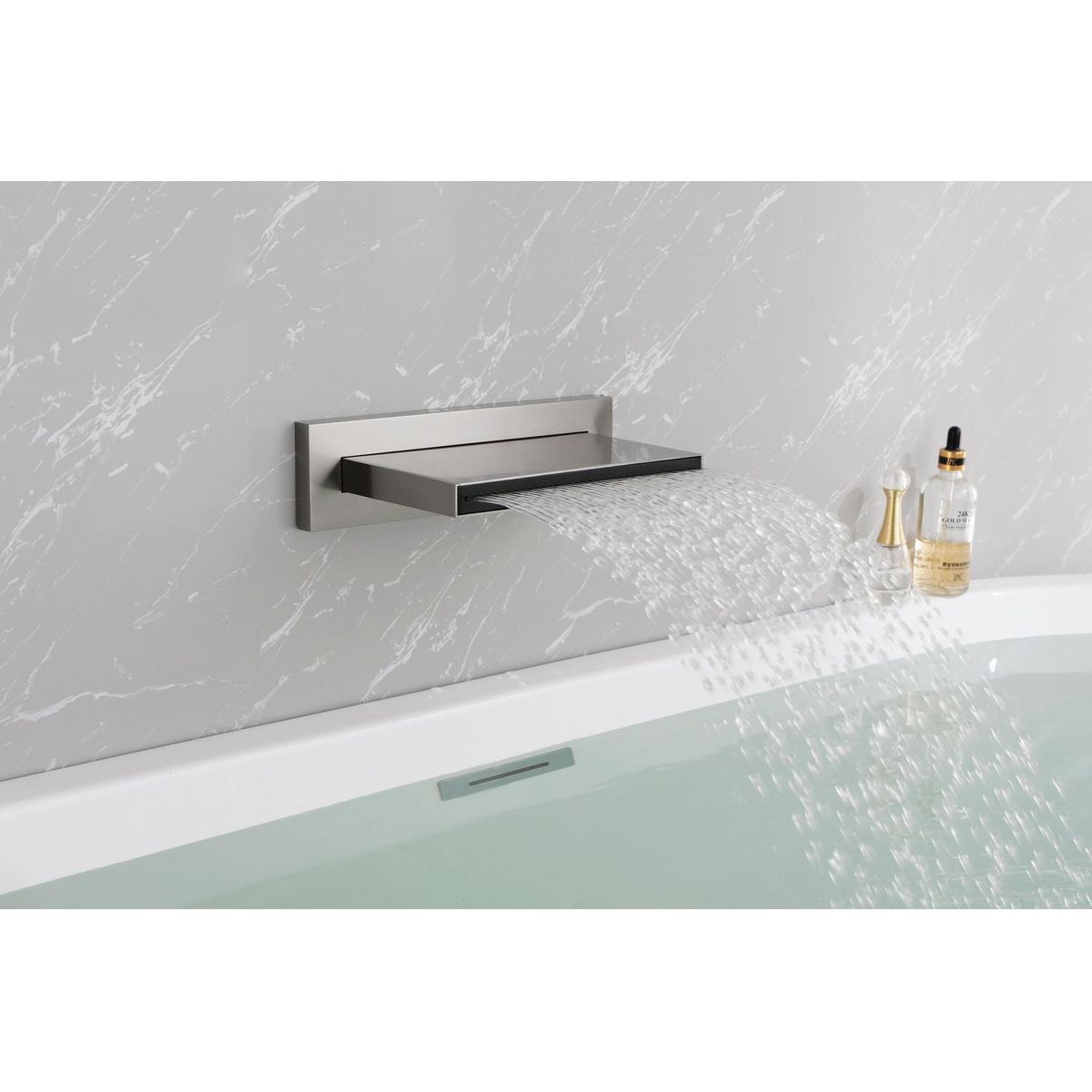 Shower Waterfall Waterfall Tub Faucet Wall Mount Tub Filler Spout For Bathroom sink Multiple Uses High Flow Bathtub shower Cascade Waterfall