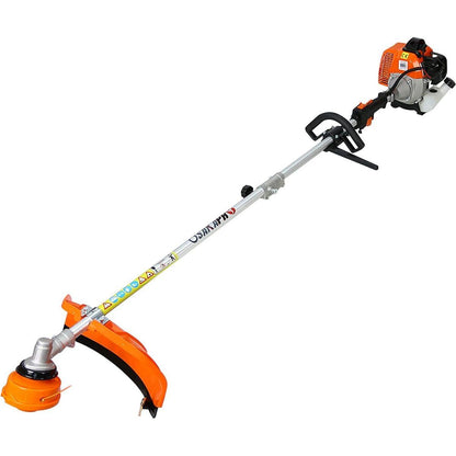 8 in 1 Multi-Functional Trimming Tool, 56CC 2-Cycle Garden Tool System with Gas Pole Saw, Hedge Trimmer, Grass Trimmer, and Brush Cutter EPA Compliant