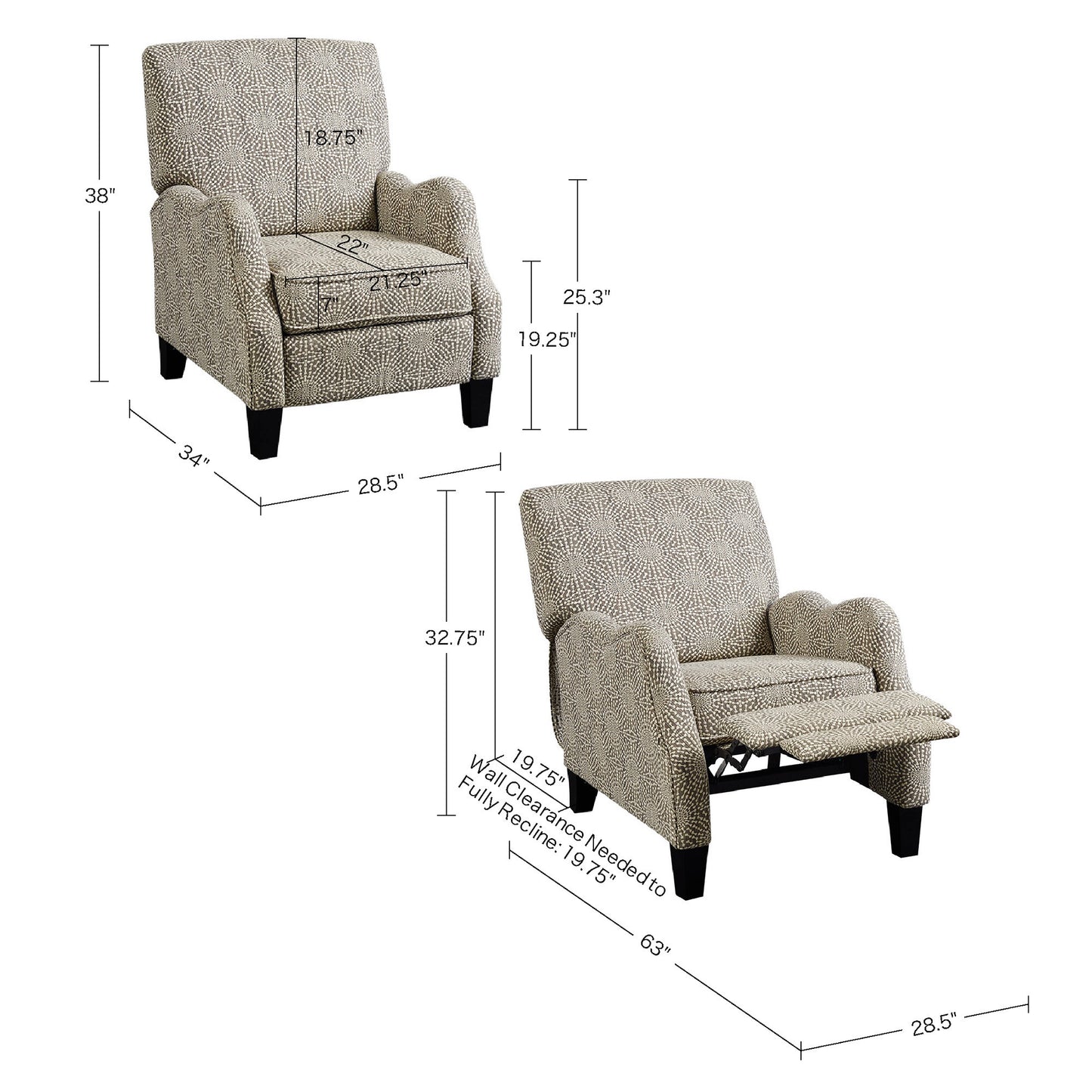 Hoffman Push Back Recliner