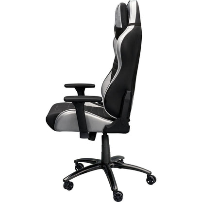 Techni Sport Ergonomic Racing Style Gaming Chair - Silver