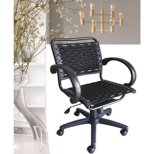 Bungee Arm Office Chair With Black Coating