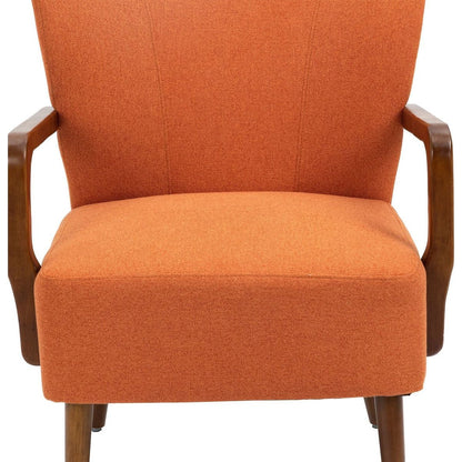 Wood Frame Armchair, Modern Accent Chair Lounge Chair for Living Room