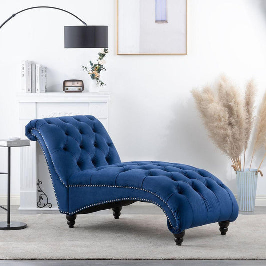 Tufted Armless Chaise Lounge - Streamdale Furniture