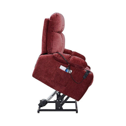 Dual OKIN Motor Power Lift Recliner Chair for Elderly Infinite Position Lay Flat 180 degree Recliner with Heat Massage