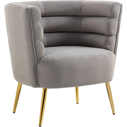 Accent Chair, leisure single chair with Golden feet