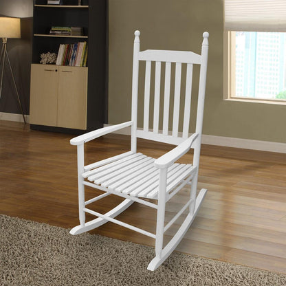 wooden porch rocker chair WHITE