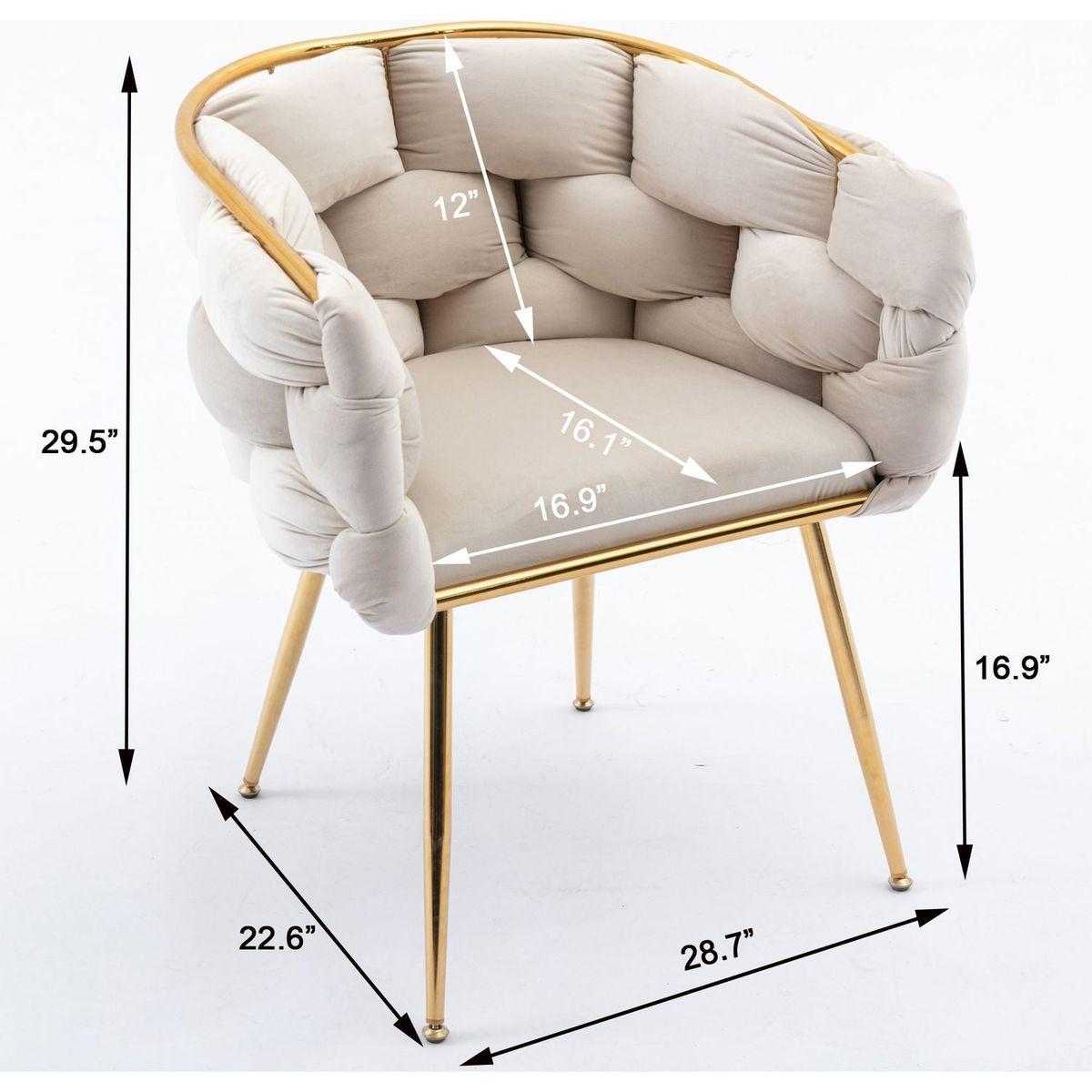 Luxury modern simple leisure velvet single sofa chair bedroom lazy person household dresser stool manicure table back chair turquoise set of 2