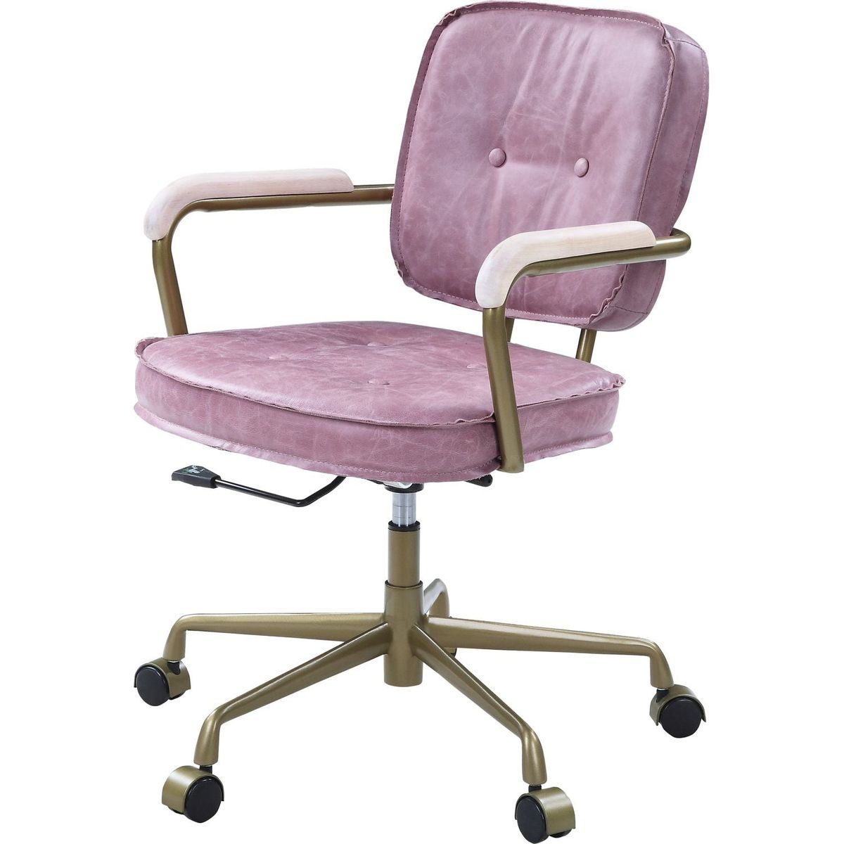 Siecross Office Chair in Pink Top Grain Leather