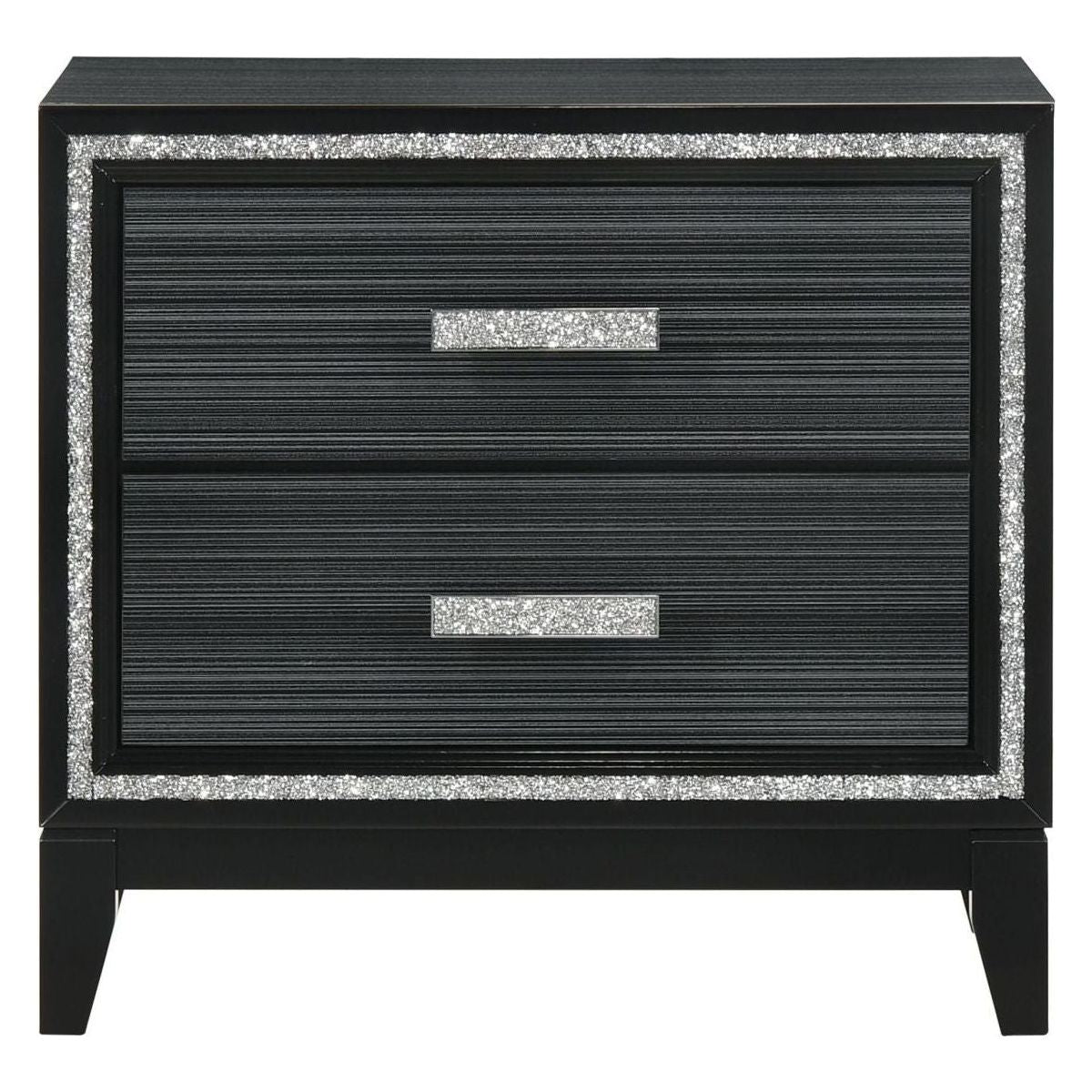 Haiden Nightstand, Weathered Black Finish