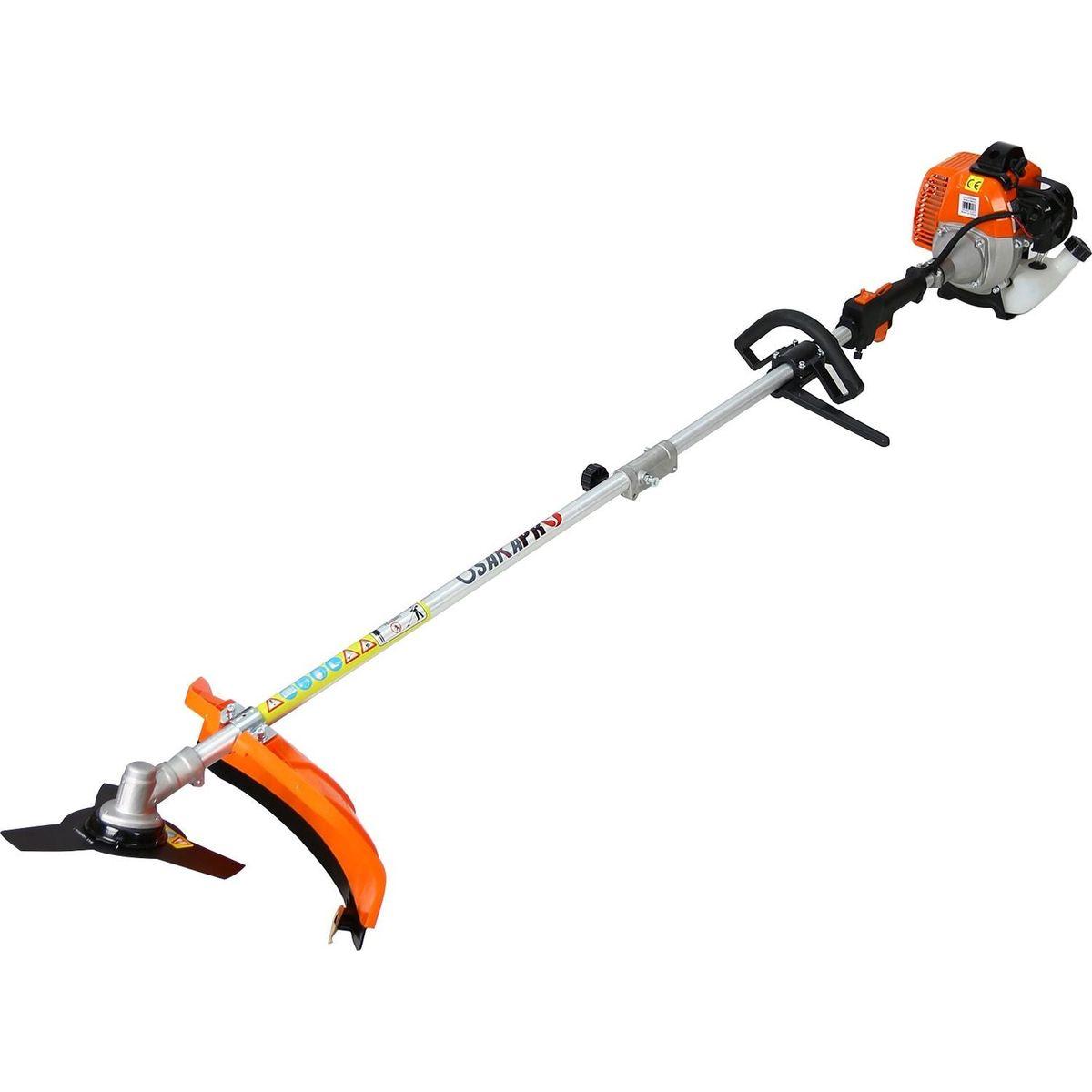 8 in 1 Multi-Functional Trimming Tool, 56CC 2-Cycle Garden Tool System with Gas Pole Saw, Hedge Trimmer, Grass Trimmer, and Brush Cutter EPA Compliant