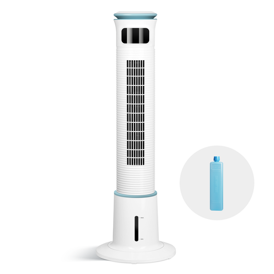 Mist Tower Fan, 12 Speeds & 3 Modes Settings Standing Fan, 15 Hour Timing Closure Cooling Fan, Low Noise, 43 Inches, White