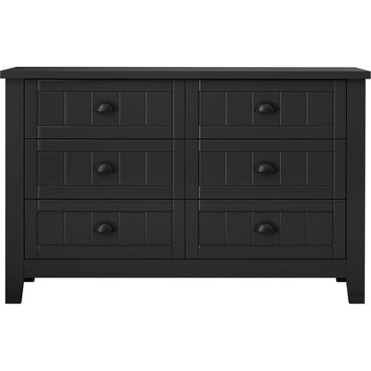 DRAWER DRESSER CABINETAR CABINET, storge cabinet, lockers, retro shell-shaped handle, can be placed in the living room, bedroom, dining room, black