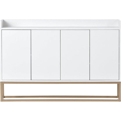Modern Sideboard Elegant Buffet Cabinet with Large Storage Space for Dining Room, Entryway (White)