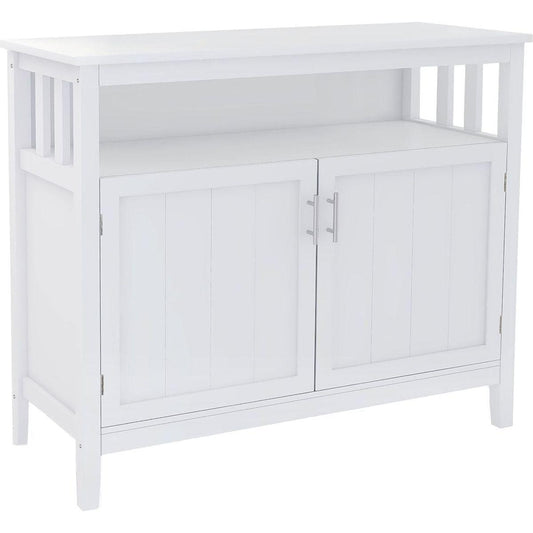 Kitchen storage sideboard and buffet server cabinet-White - Streamdale Furniture