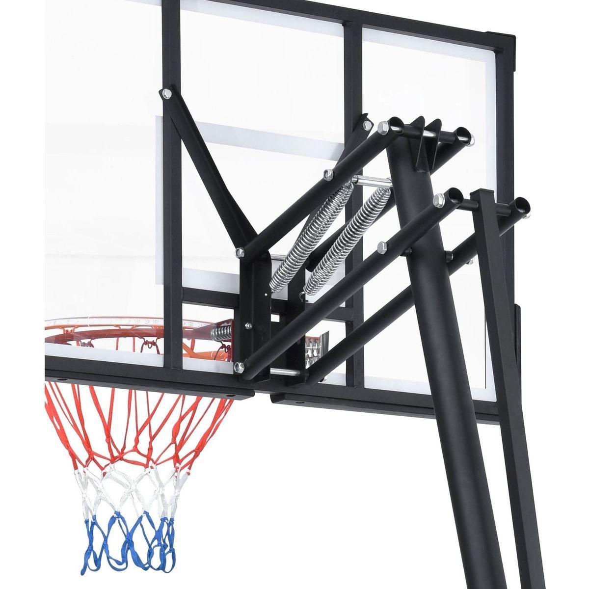 Portable Basketball Hoop Basketball System 8-10ft Height Adjustable for Youth Adults LED Basketball Hoop Lights, Colorful lights, Waterproof uper Bright to Play at Night Outdoors,Good Gift for Kids