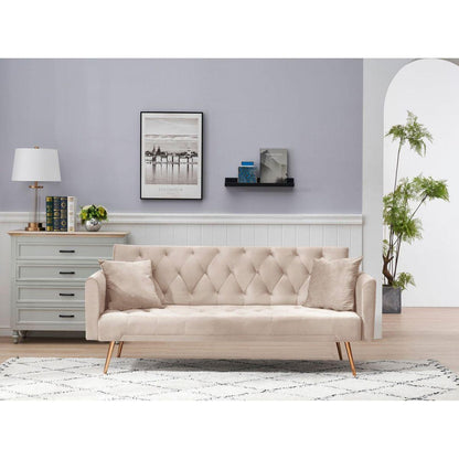 71" Convertible Double Folding Living Room Sofa Bed