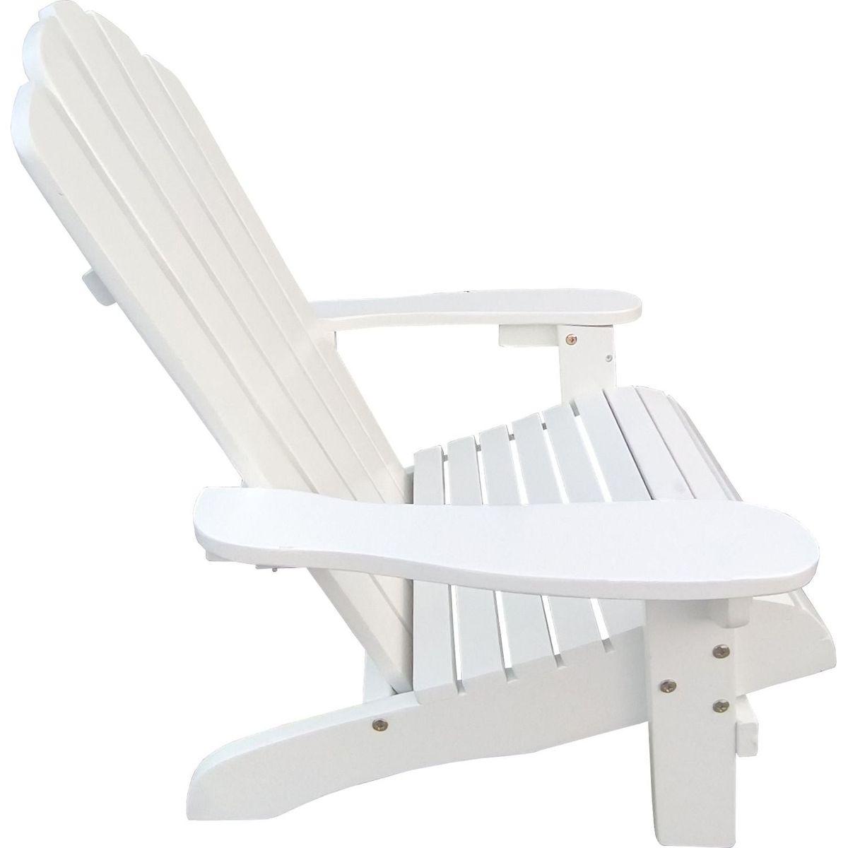 Outdoor or indoor Wood children Adirondack chair,white