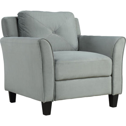 Button Tufted 3 Piece Chair Loveseat Sofa Set