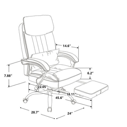 Exectuive Chair High Back Adjustable Managerial Home Desk Chair