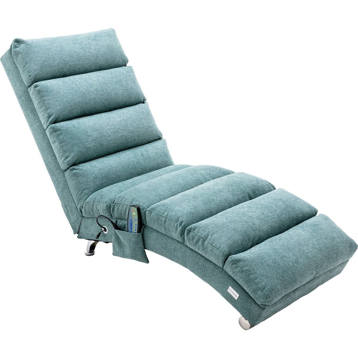 Linen Chaise Lounge Indoor Chair, Modern Long Lounger for Office or Living Room