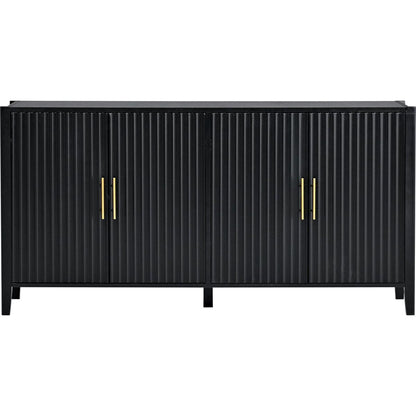 Accent Storage Cabinet Sideboard Wooden Cabinet with Metal Handles for Hallway, Entryway, Living Room, Bedroom