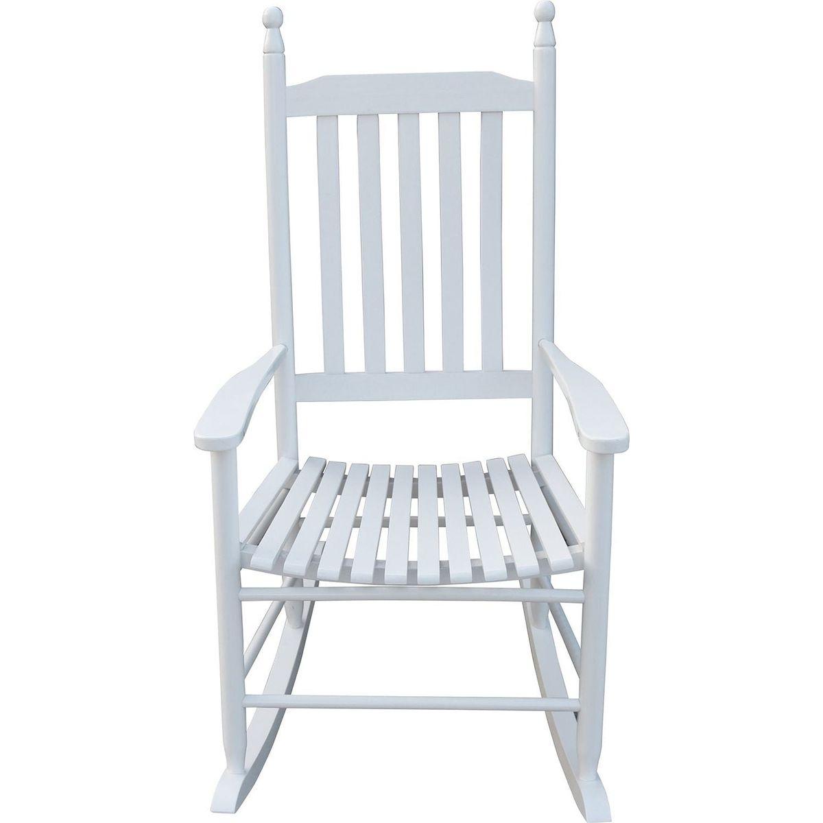 wooden porch rocker chair WHITE