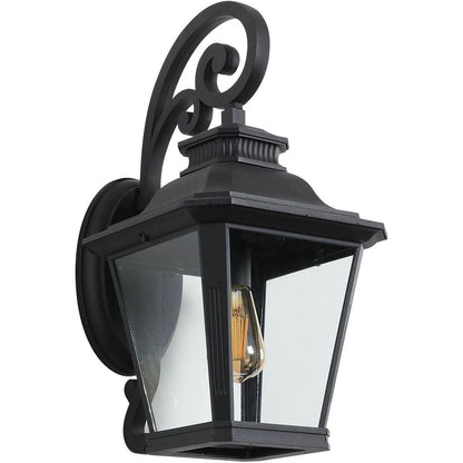 Large Outdoor Wall Sconce Lights with Clear Glass