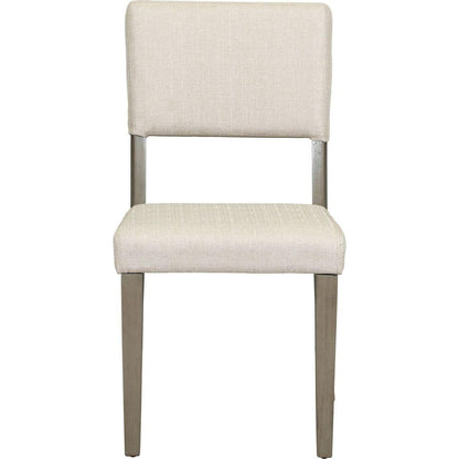 5-Piece Retro Round Dining Table Set with Curved Trestle Style Table Legs and 4 Upholstered Chairs for Dining Room (Taupe)