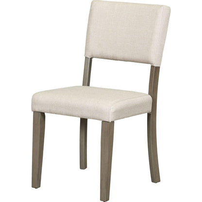 5-Piece Retro Round Dining Table Set with Curved Trestle Style Table Legs and 4 Upholstered Chairs for Dining Room (Taupe)