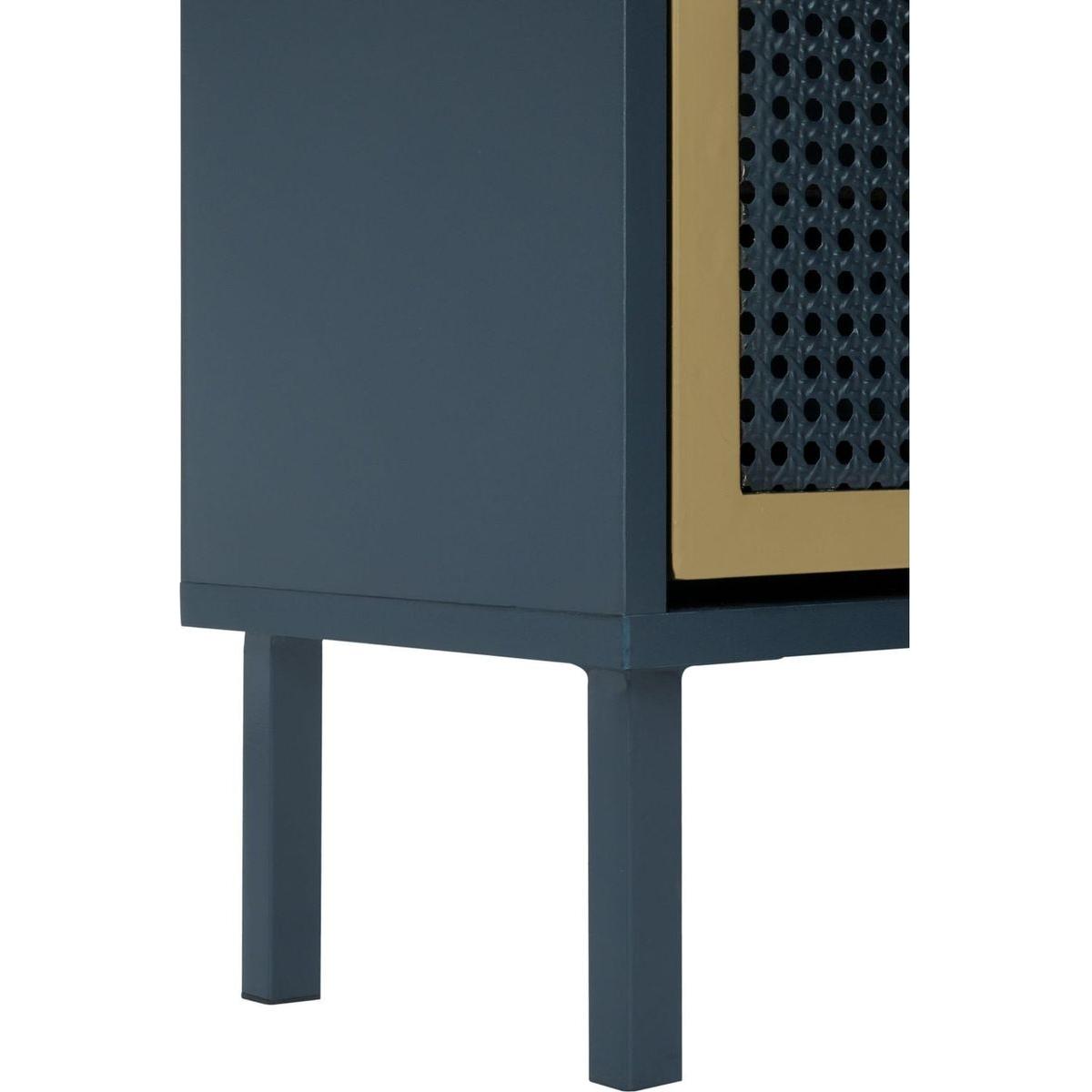 3 Metal Door Shoe Rack, Freestanding Modern Shoe Storage Cabinet, Metal rattan, for Entryway