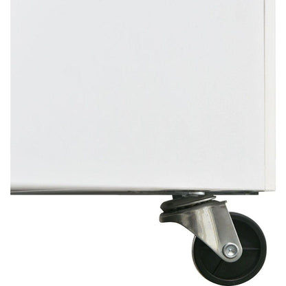 Contemporary Coffee Table with Faux Marble Top, Rectangle Cocktail Table with Caster Wheels, Moderate Luxury Center Table with Gold Metal Bars for Living Room, White